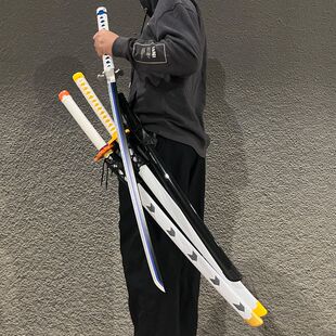 鬼灭之刃日轮刀木刀COS道具玩具我妻善逸炭治郎炼狱富冈未开刃