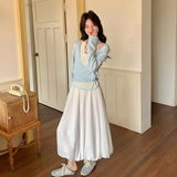 【档口有货】假两件针织+花苞裙2D122-2807-P185控298，女装套装/套裙，2D122