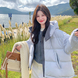 【有货】90绒两面穿连帽羽绒服2D122-2763-P355控498，女装羽绒服，2D122