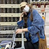 【档口有货】定制面料短款牛仔外套2D122-9202-P125控178，女装短外套，2D122