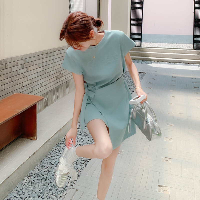 【新品现货】字母系带连衣裙2D122-2630-P135控198,女装连衣裙,2D122