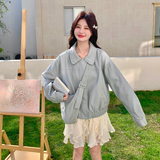 【有货】休闲皮衣外套（带包包）2D122-2805-P185控298，女装短外套，2D122