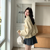 【有货】休闲绑带皮衣外套2D122-2803-P150控218，女装短外套，2D122