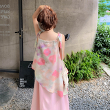 【档口现货】印花假两件连衣裙2D122-2635-P145控208，女装连衣裙，2D122