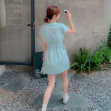 【档口现货】字母系带连衣裙2D122-2630-P135控198，女装连衣裙，2D122