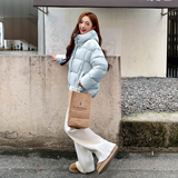 【有货】白鸭绒连帽纽扣羽绒服2D122-2739-P265控398，女装羽绒服，2D122