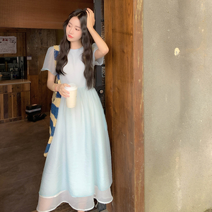 【档口 现货】撞色仙女连衣裙 2D122-2622-P135 控188图片