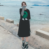 【档口有货】数据好笑脸假两件卫衣裙2D122-9025-P120控178，女装连衣裙，2D122
