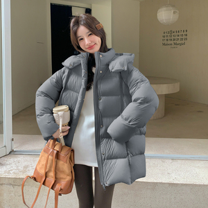 【档口 有货】90绒 泡芙中长款连帽羽绒服 2D122-2777-P375 控538图片