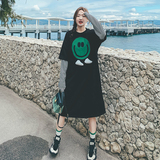 【档口有货】数据好笑脸假两件卫衣裙2D122-9025-P120控178，女装连衣裙，2D122