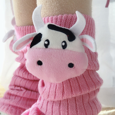 粉色堆堆袜套洛丽塔春秋冬季