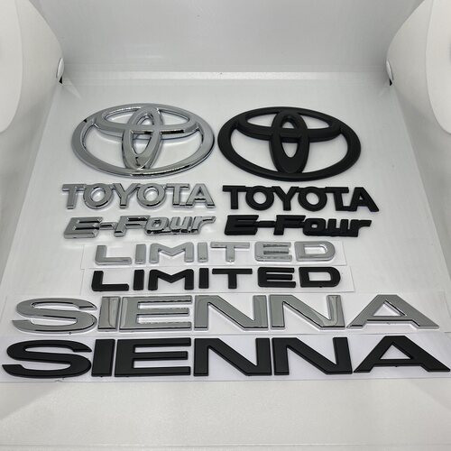 适用赛那后车标SIENNA英文标塞纳E-four四驱标志LIMITED车尾标贴