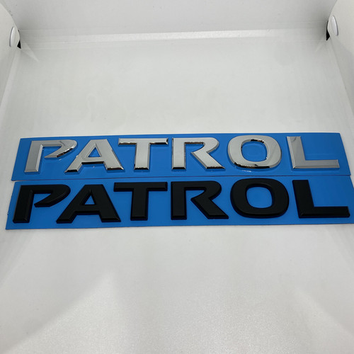 适用途乐PATROL机盖字母标 Y62改装车尾标志贴 后备箱车标 黑武士