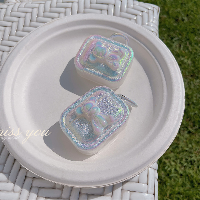 苹果AirPods七彩蚕丝保护套