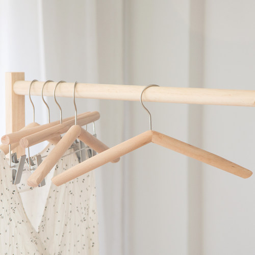 服装店日系家用无痕实木衣架