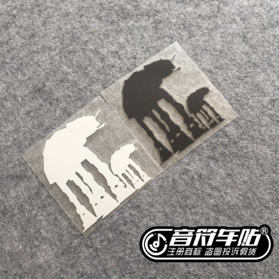 音符反光车贴纸 电影 STAR WARS 星球大战 毁灭者战斗机器人 6916