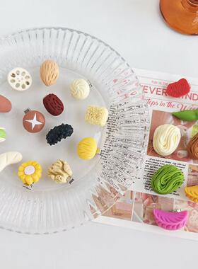 可爱食完发夹少女心碎发鸭嘴面条