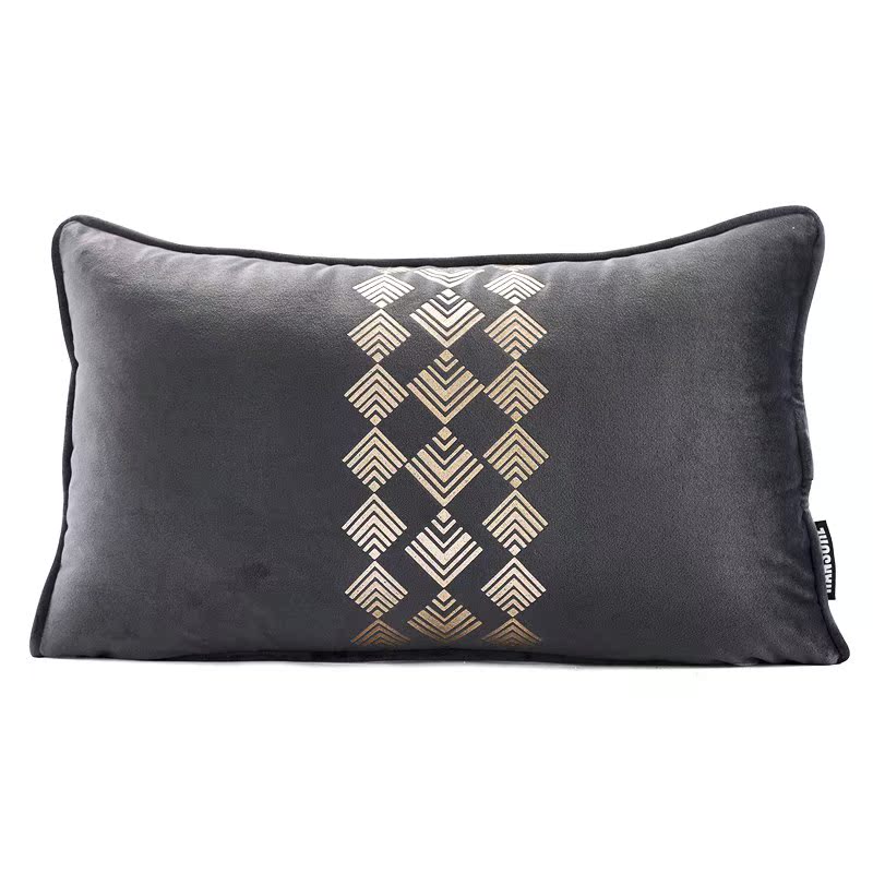 北歐簡約輕奢法蘭絨燙金抱枕長條枕沙發床頭靠墊方枕套飄窗裝飾枕在類目 居家布藝, 靠墊/抱枕中 - 來自Buy2taobao.com提供專業的淘寶代購服務