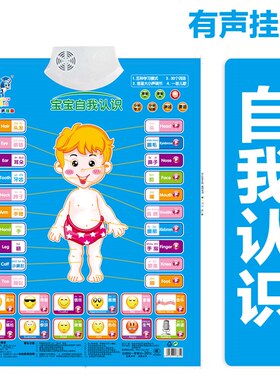 婴儿早教幼儿称呼早教有声全套数字墙贴儿童早教1到100 语音挂图