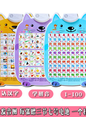 小孩子幼儿玩具拼音数字有声挂图