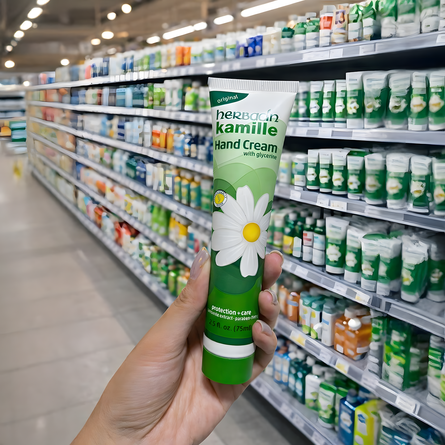 德国贺本清小甘菊洋甘菊小雏菊小菊花滋润保湿补水护手霜75ML
