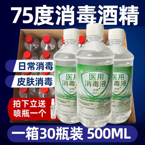 整箱瓶装乙醇免洗速干清洁消毒液
