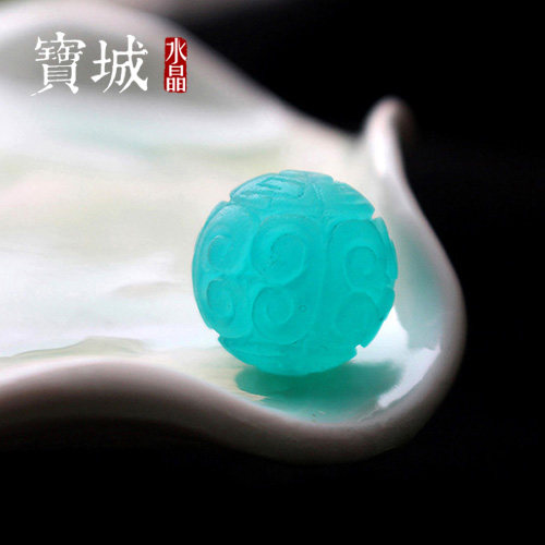 diy水晶项链回纹珠
