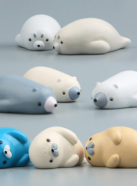 暖色系列海狮海豹立体素材手机壳