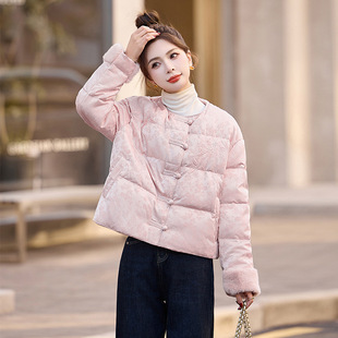 意尔康女式羽绒服冬季新款毛毛拼接提花白鸭绒时尚保暖外套YE6335