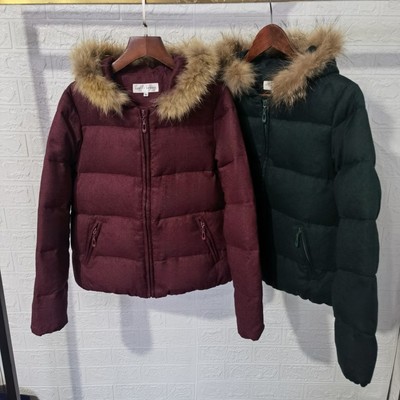 小个子短款面包服时尚连帽