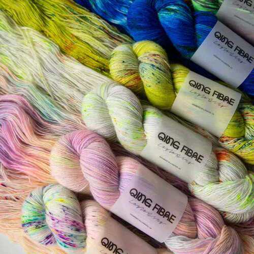 Qing Fibre Dashing Sassy 英国毛线手染线羊毛100克400米