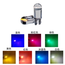 摩托车改装led示宽灯仪表T10插泡汽车踏板电动车牌照12V转向灯泡