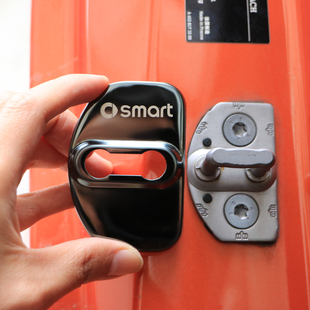 防锈门锁保护盖装 奔驰smart不锈钢门锁盖斯玛特改装 饰车门配件