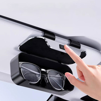 适用新老款奔驰smart遮阳板眼镜夹451 453电车精灵墨镜收纳盒装饰