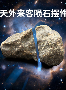 西北非球粒石陨石对切 保真天外来客  NWA天然石陨石 天上的星星