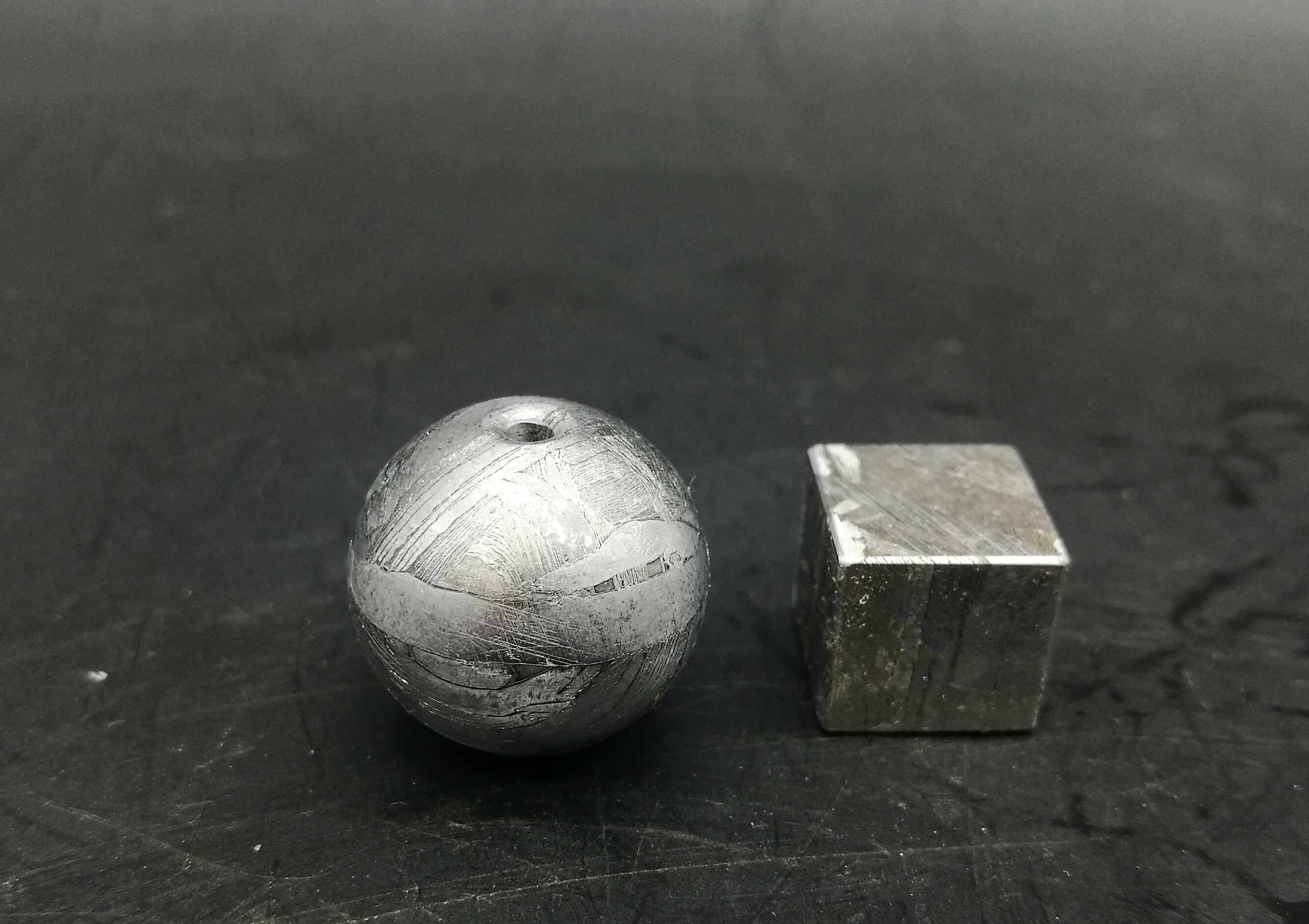 镍铁陨石珠子手链天珠手串俄罗斯随城陨铁珠Seymchan单珠16mm
