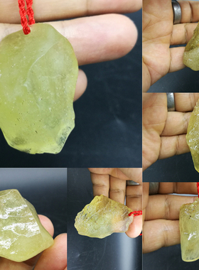 利比亚玻璃陨石挂件埃及吊坠