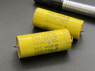 进口老版CDE 4W10-1K电容10UF400V发烧耦合电容 拆机品