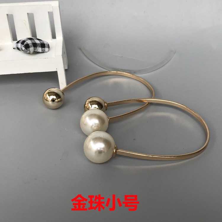 金属U型珍珠鞋花鞋扣配件饰品 C形女鞋高跟鞋防掉跟束鞋带配饰扣