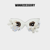 WANACCESSORY万蔻2024奇迹花园猫头鹰换脸包配饰面具眼睛原创设计