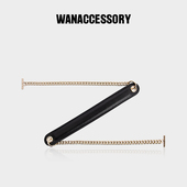 WANACCESSORY牛皮金属链条多色单肩窄肩带包包配件设计师ALIAS