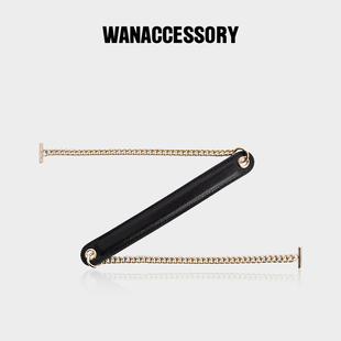 WANACCESSORY牛皮金属链条多色单肩窄肩带包包配件设计师ALIAS