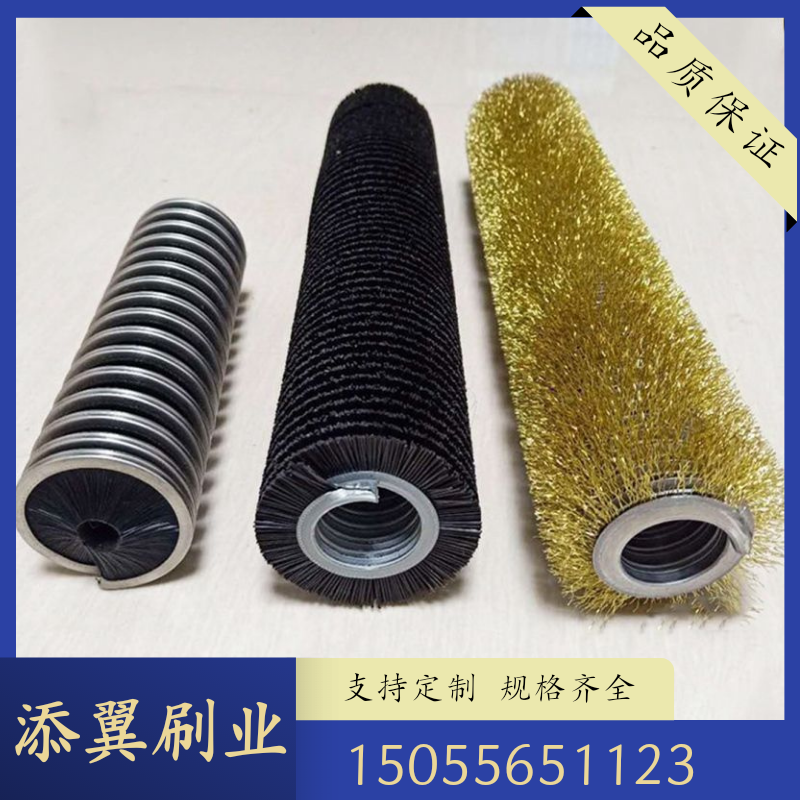 弹簧刷管道刷钢丝缠绕辊抛光打磨除锈尼龙清洗内外缠绕弹簧刷定制