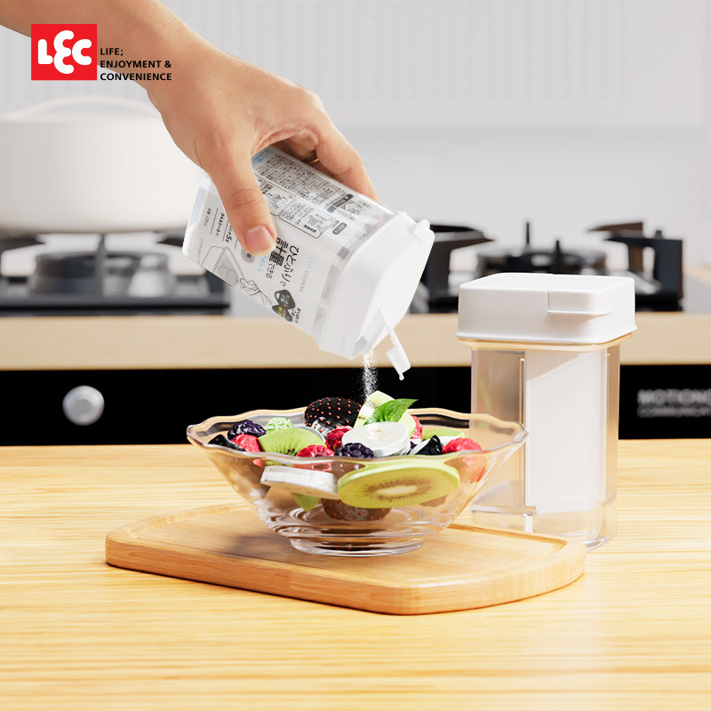 日本LEC粉末收纳瓶小苏打盐鸡精孜然粉胡椒粉计量盒厨房调料瓶子,收纳整理,收纳瓶,淘宝优惠券,粉丝福利购,淘宝优惠卷