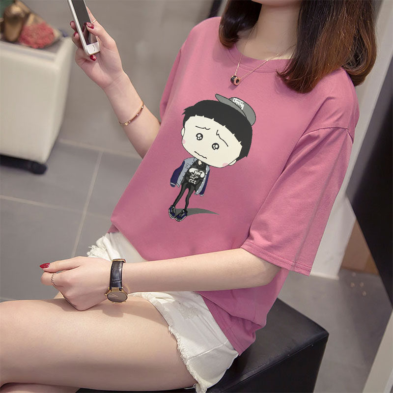 2019夏季新款韩版宽松短袖t恤女200斤胖MM加肥加大码女装显瘦上衣在类目 女装/女士精品, T恤中 - 来自Buy2taobao.com提供专业的淘宝代购服务