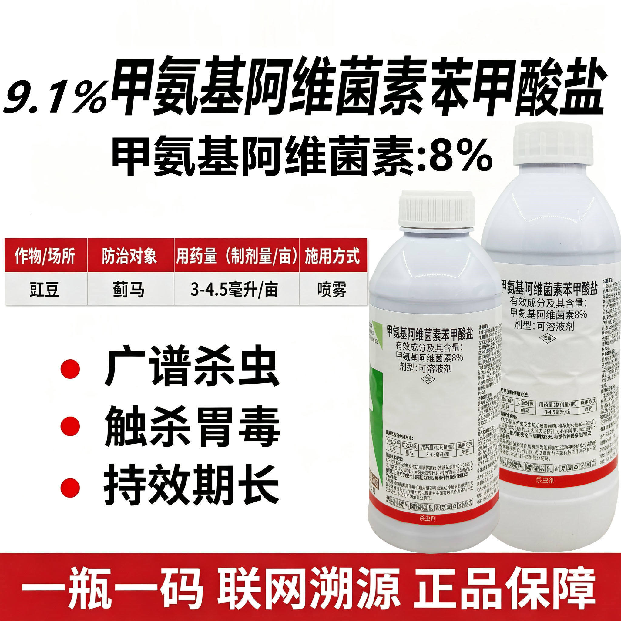 8%甲维盐杀虫剂甲氨基阿维菌素