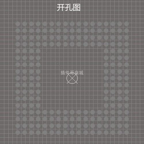 LPC1778FET208植球钢网订做TFBGA208钢片LPC2478FET208锡膏植珠网
