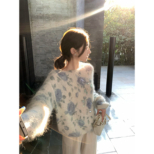 毛衣针织衫 圆领长袖 宽松显瘦休闲慵懒上衣 爱丽丝梦境 cchen陈陈