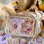 缎缎月光 呜咚小铺原创百搭透明吧唧徽章二次元 小食量痛包包女