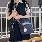 呜咚小铺原创日常百搭大容量通勤单肩斜挎jk制服包包女 小森川